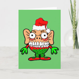 Cartes Pour Fêtes Annuelles Monstre drôle de Noël
