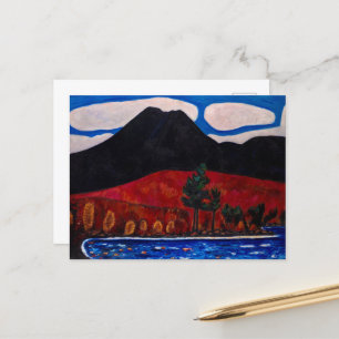 Cartes Pour Fêtes Annuelles Mont Katahdin, automne par Marsden Hartley