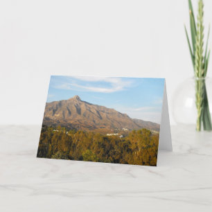 Cartes Pour Fêtes Annuelles Montagne en Sierra Blanca en Espagne