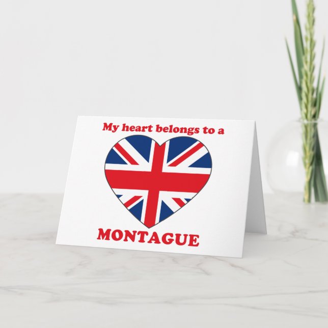 Cartes Pour Fêtes Annuelles Montague (Devant)
