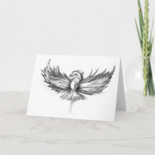 Cartes Pour Fêtes Annuelles Montée de Phoenix gris