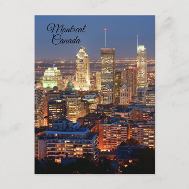 Cartes Pour Fêtes Annuelles Montréal Canada  (Devant)