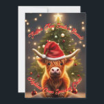 Cartes Pour Fêtes Annuelles Moo Cute Highland Vache Pays Noël<br><div class="desc">Carte de voeux de pays amusant. Modèle entièrement modifiable ! Personnalisez,  téléchargez,  puis imprimez à la maison ou imprimez avec Zazzle!</div>