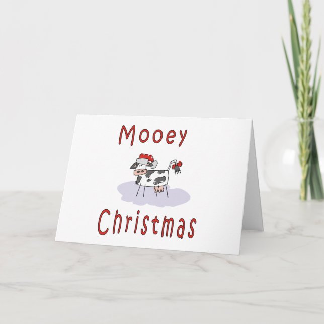 Cartes Pour Fêtes Annuelles Mooey Christmas (Devant)