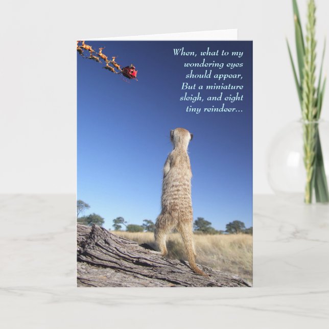 Cartes Pour Fêtes Annuelles Moomins avec Père Noël - Joyeuses Fêtes 1 (Devant)