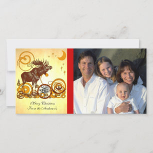 Cartes Pour Fêtes Annuelles Moose Christmas