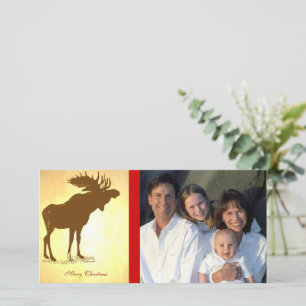 Cartes Pour Fêtes Annuelles Moose Christmas
