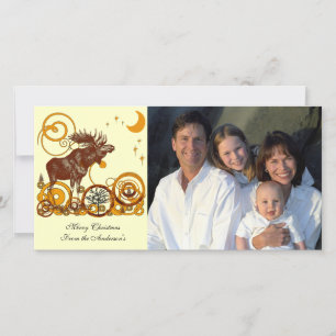 Cartes Pour Fêtes Annuelles Moose Christmas