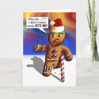 Cartes Pour Fêtes Annuelles Mordez-moi
