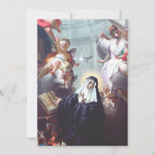Cartes Pour Fêtes Annuelles Mort de sainte Scholastique