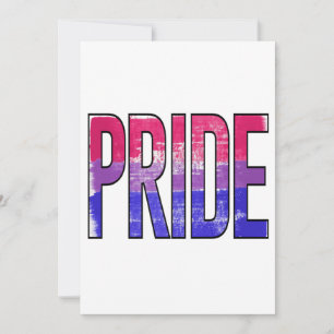 Cartes Pour Fêtes Annuelles Mot Bisexuel Fier
