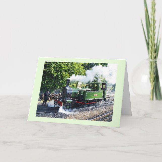 Cartes Pour Fêtes Annuelles Moteur à vapeur dans l'île de Man (Devant)