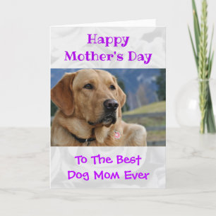 Cartes Pour Fêtes Annuelles Mother's Day Photo Dog Mom World's Best Ever Pet