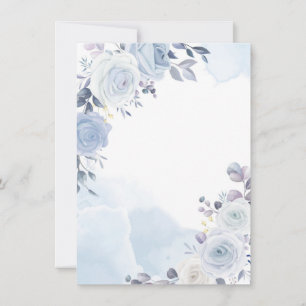 Cartes Pour Fêtes Annuelles Mothers Day Watercolor Blue Roses