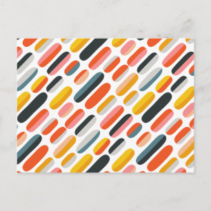 Cartes Pour Fêtes Annuelles Motif Abstrait Géométrique Rétro du Milieu du Sièc