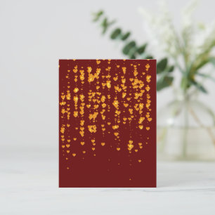 Cartes Pour Fêtes Annuelles Motif Cœurs 25