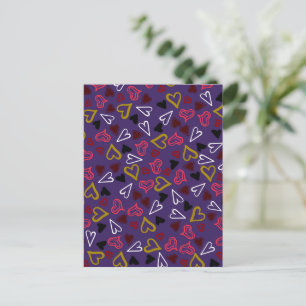 Cartes Pour Fêtes Annuelles Motif Cœurs 32