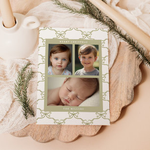 Cartes Pour Fêtes Annuelles Motif d'arc à l'aquarelle sage