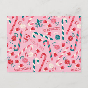 Cartes Pour Fêtes Annuelles Motif de bonbons de vacances elfique