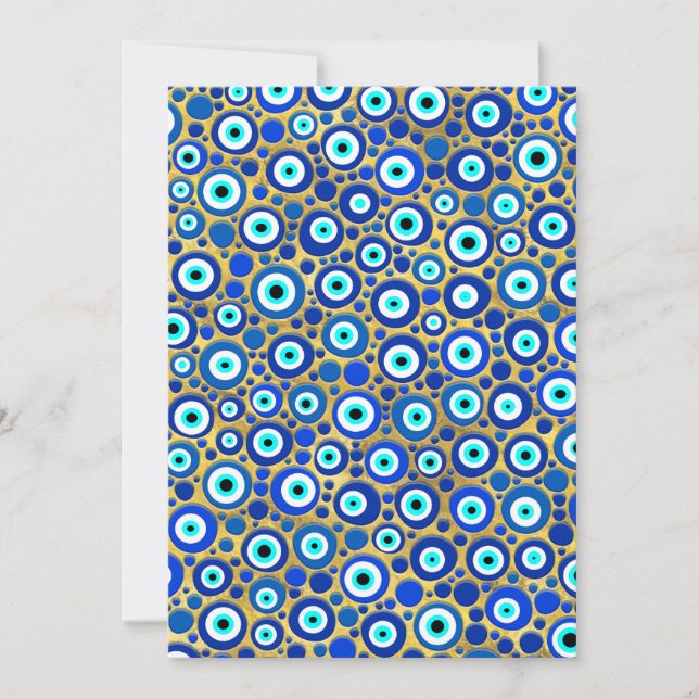 Cartes Pour Fêtes Annuelles Motif de charme pour yeux mal (Devant)