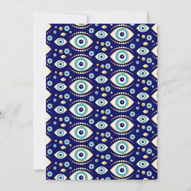 Cartes Pour Fêtes Annuelles Motif de charme pour yeux mal (Devant)