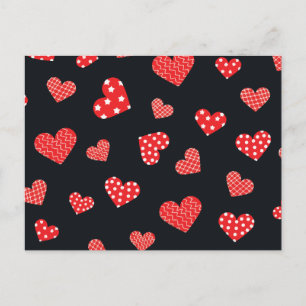 Cartes Pour Fêtes Annuelles motif de coeur transparent