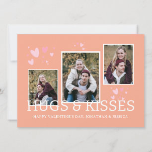 Cartes Pour Fêtes Annuelles Motif de cœurs mignons 3 Photo Joyeuse Saint-Valen