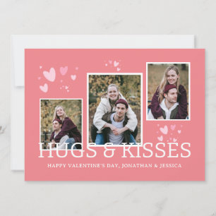 Cartes Pour Fêtes Annuelles Motif de cœurs mignons 3 Photo Joyeuse Saint-Valen