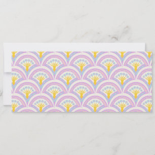 Cartes Pour Fêtes Annuelles Motif de coquille de couleur pastel