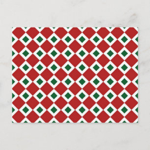 Cartes Pour Fêtes Annuelles Motif de diamants de Noël