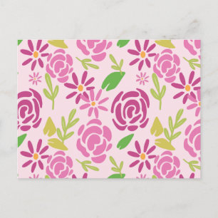 Cartes Pour Fêtes Annuelles Motif de fleurs