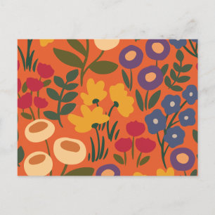 Cartes Pour Fêtes Annuelles Motif de fleurs