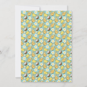 Cartes Pour Fêtes Annuelles Motif de fruits tropicaux d'été