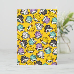 Cartes Pour Fêtes Annuelles Motif de jeu de dés D20