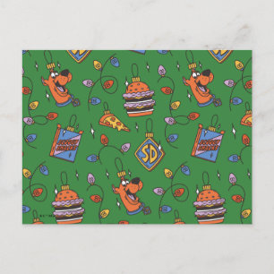Cartes Pour Fêtes Annuelles Motif de lumières de snack de vacances de Scooby-D
