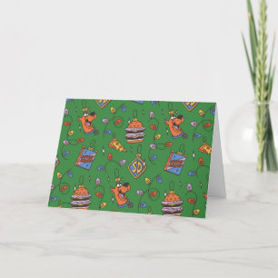 Cartes Pour Fêtes Annuelles Motif de lumières de snack de vacances de Scooby-D
