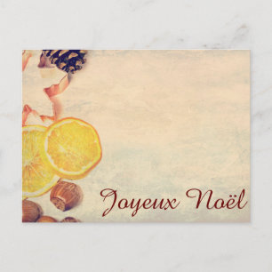 Cartes Pour Fêtes Annuelles Motif de Noël avec des fruits…