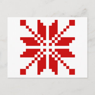 Cartes Pour Fêtes Annuelles Motif de Noël des flocs de neige de Noël