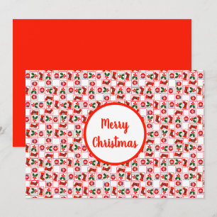 Cartes Pour Fêtes Annuelles Motif de Noël festif