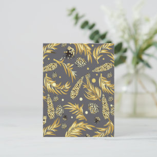 Cartes Pour Fêtes Annuelles Motif de Noël, Pin neige 2