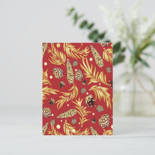 Cartes Pour Fêtes Annuelles Motif de Noël, Pin Snow 3