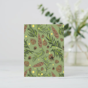 Cartes Pour Fêtes Annuelles Motif de Noël, Pinède enneigée 11
