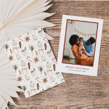 Motif de Noël rustique mignon Photo