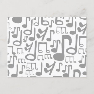 Cartes Pour Fêtes Annuelles Motif de note de musique