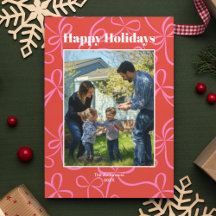 Motif de ruban rouge et rose gras Photo