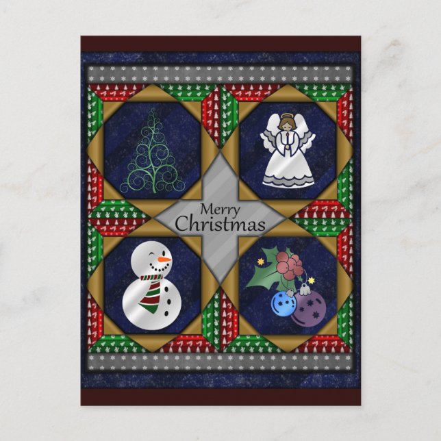 Cartes Pour Fêtes Annuelles Motif de surface de Noël (Devant)