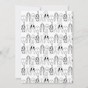 Cartes Pour Fêtes Annuelles Motif des boutons de chien