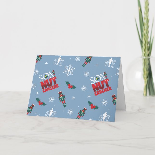 Cartes Pour Fêtes Annuelles Motif d'hiver "Fils d'un Casse-Noisette" de l'Elf (Devant)