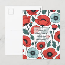 Motif d'illustration des fleurs de coquelicots rou