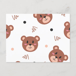Cartes Pour Fêtes Annuelles Motif d'ours